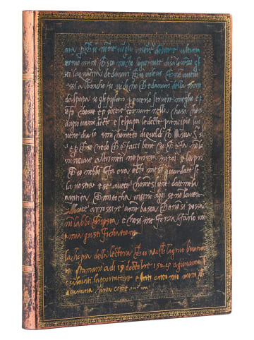 Paperblanks Notatnik "Michelangelo, H..." w kolorze granatowym w linie - 17 x 22,5 cm