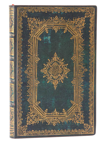 Paperblanks Notatnik "Astra" w kolorze złoto-zielonym w linie - 9 x 14 cm