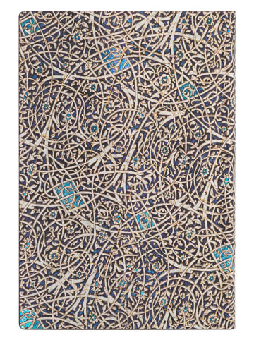 Paperblanks Liniertes Notizbuch ''Granada'' in Dunkelblau/ Creme - (B)9,5 x (H)14 cm