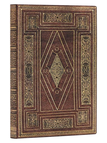 Paperblanks Liniertes Notizbuch ''First Folio'' in Braun - (B)13 x (H)18 cm