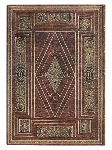 Paperblanks Liniertes Notizbuch ''First Folio'' in Braun - (B)13 x (H)18 cm