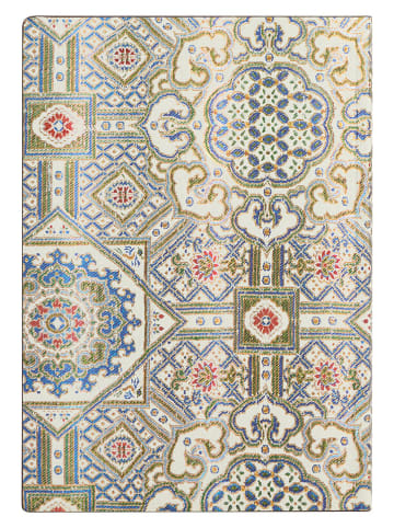 Paperblanks Liniertes Notizbuch ''Ashta'' in Beige/ Grün/ Blau - (B)13 x (H)18 cm