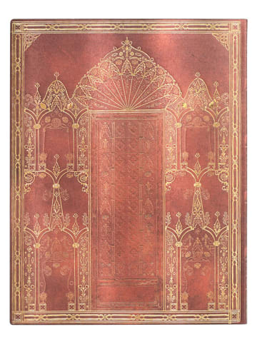 Paperblanks Gelinieerde notitieboek ''Isle of Ely'' rood - (B)18 x (H)23 cm