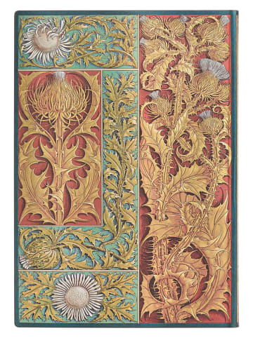 Paperblanks Blanko Notizbuch ''Wilde Distel'' in Bunt - (B)13 x (H)18 cm