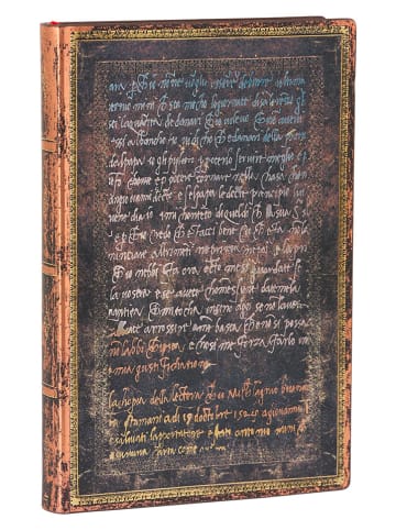 Paperblanks Notatnik "Michelangelo, H..." w kolorze granatowym w linie - 9 x 14 cm