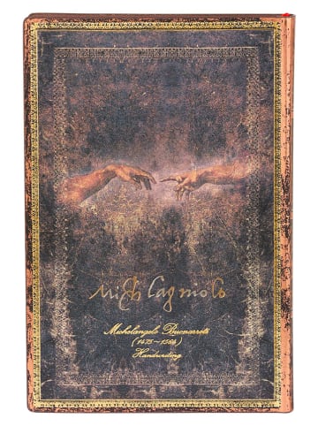 Paperblanks Notatnik "Michelangelo, H..." w kolorze granatowym w linie - 9 x 14 cm