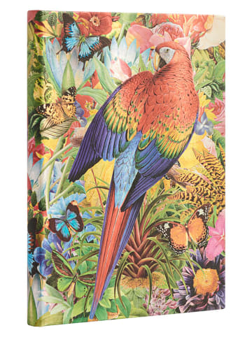 Paperblanks Notatnik "Tropical Garden" ze wzorem w linie - 13 x 18 cm