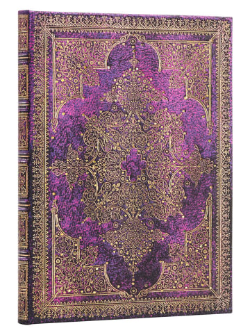 Paperblanks Notatnik "Bijou" w kolorze fioletowym - 18 x 23 cm