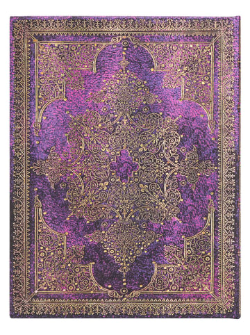 Paperblanks Notatnik "Bijou" w kolorze fioletowym - 18 x 23 cm