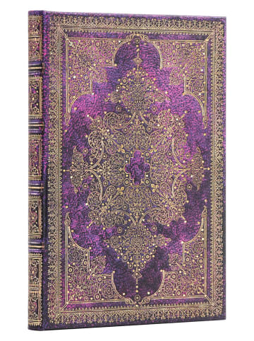 Paperblanks Notatnik "Bijou" w kolorze fioletowym - 13 x 18 cm