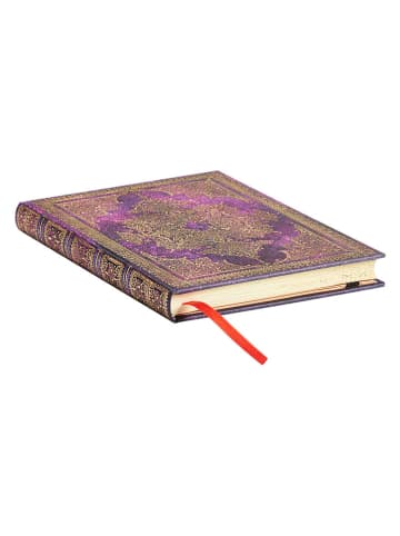Paperblanks Notatnik "Bijou" w kolorze fioletowym - 13 x 18 cm