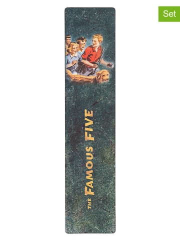 Paperblanks 3er-Set: Lesezeichen ''Die fünf Freunde'' in Petrol - (B)4 x (H)18,5 cm