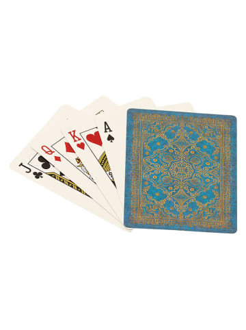 Paperblanks Spielkarten ''Azurblau'' in Türkis - (B)6,3 x (H)8,9 cm