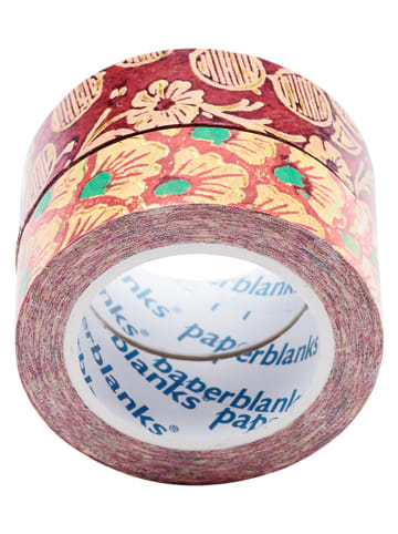 Paperblanks 4er-Set: Deko-Klebeband ''Die Wellen'' in Rot - Ø 4,5 cm