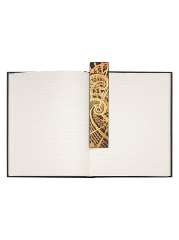 Paperblanks Zakładki (3 szt.) "The Chanin Spiral" w kolorze złoto-brązowym - 4 x 18,5 cm