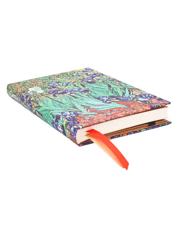 Paperblanks Horizontaler Wochenplaner ''2026 - Schwertlilien'' in Bunt - (B)9,5 x (H)14 cm