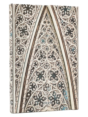 Paperblanks Horizontaler Wochenplaner ''2026 - Gewölbe des...'' in Gold - (B)9,5 x (H)14 cm