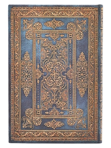 Paperblanks Horizontaler Notiz-Wochenplaner ''2026 - Blue Luxe'' in Blau - (B)9,5 x (H)14 cm