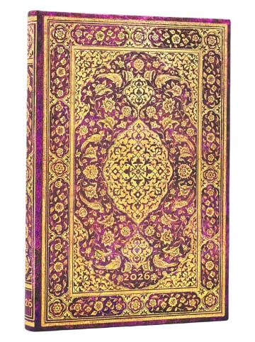 Paperblanks Horizontaler Notiz-Wochenplaner ''2026'' in Rot - (B)9,5 x (H)14 cm