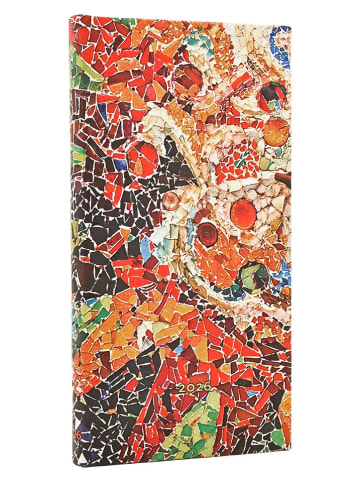 Paperblanks Horizontaler Wochenplaner ''2026 - Gaudis Sonne'' in Bunt - (B)9,5 x (H)18 cm