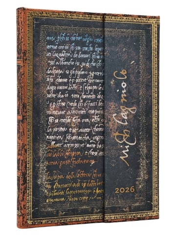 Paperblanks Vertikaler Wochenplaner ''2026 - Michelangelo, Handschriftt''