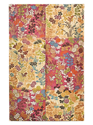 Paperblanks Horizontaler Wochenplaner ''2026 - Kara-ori'' in Rot/ Beige - (B)13,5 x (H)21 cm