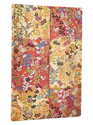 Paperblanks Horizontaler Wochenplaner ''2026 - Kara-ori'' in Rot/ Beige - (B)13,5 x (H)21 cm