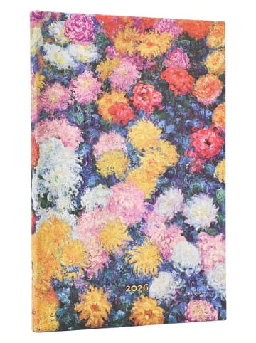Paperblanks Vertikaler Wochenplaner ''2026 - Chrysanthemen'' in Bunt - (B)13,5 x (H)21 cm