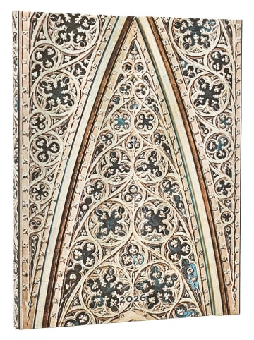 Paperblanks Horizontaler Notiz-Wochenplaner ''2026 - Gewöl...'' in Gold - (B)18 x (H)23 cm