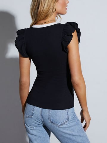 Milan Kiss Top in Schwarz/Weiß