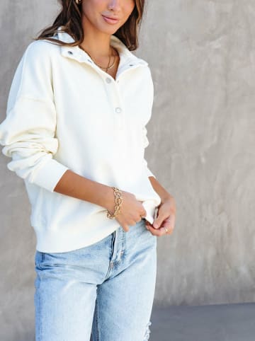 Milan Kiss Sweatshirt in Creme