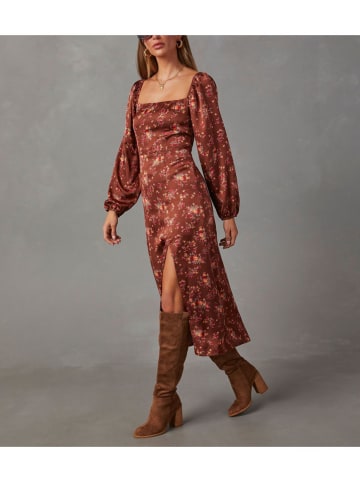 Milan Kiss Kleid in Hellbraun