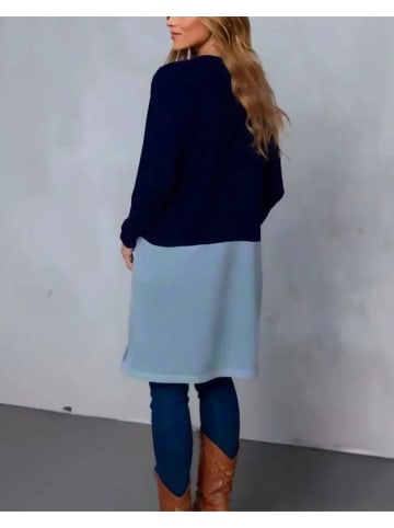 Milan Kiss Cardigan in Dunkelblau/ Hellblau