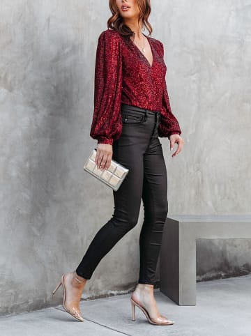 Milan Kiss Bluse in Bordeaux