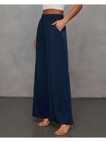 Milan Kiss Spodnie w kolorze granatowym