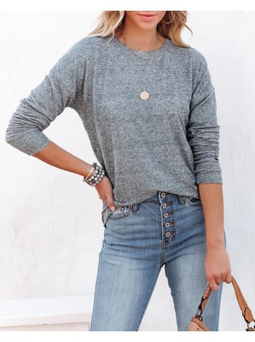 Milan Kiss Longsleeve in Grau