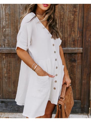 Milan Kiss Sukienka w kolorze białym