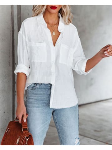 Milan Kiss Bluse in Weiß