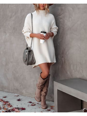 Milan Kiss Strickkleid in Creme