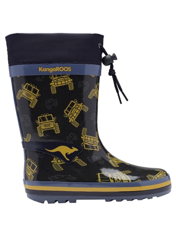 Kangaroos Gummistiefel "K-Rain" in Gelb/ Dunkelblau