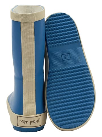 POM POM Gummistiefel in Blau