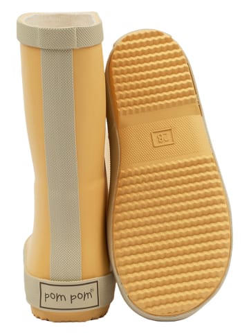 POM POM Gummistiefel in Gelb