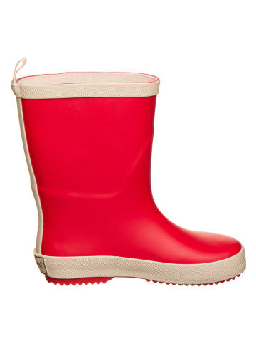 POM POM Rubberlaarzen "Solid" rood/beige