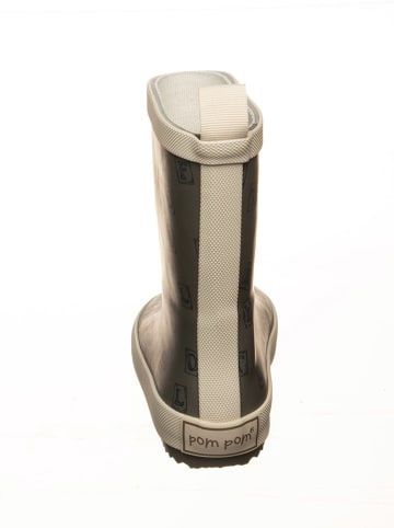 POM POM Kalosze w kolorze oliwkowo-beżowym