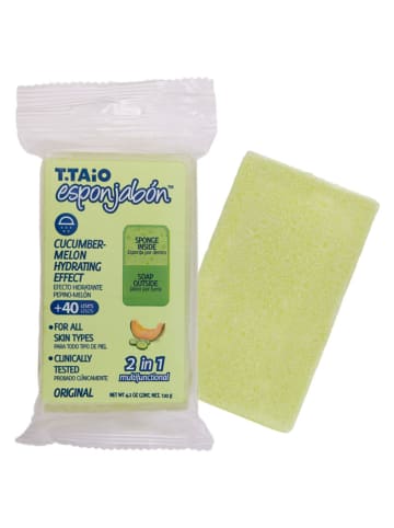 esponjabón 2in1-zeepspons "Cucumber Melon" groen