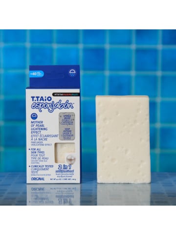 esponjabón 2in1-zeepspons "Mother of Pear" crème