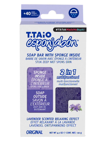 esponjabón 2in1-zeepspons "Lavender" paars