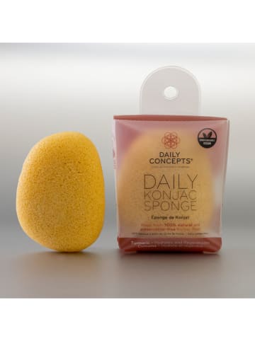 DAILY CONCEPTS Gąbka konjac "Turmeric" w kolorze żółtym