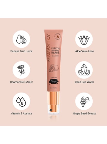 SEAMÁNTIKA Żel-peeling do twarzy "Purifying Mineral - Papaya Fruit Juice" - 40 ml