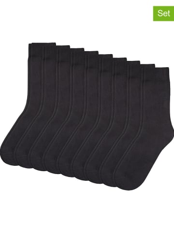camano 9er-Set: Socken in Schwarz